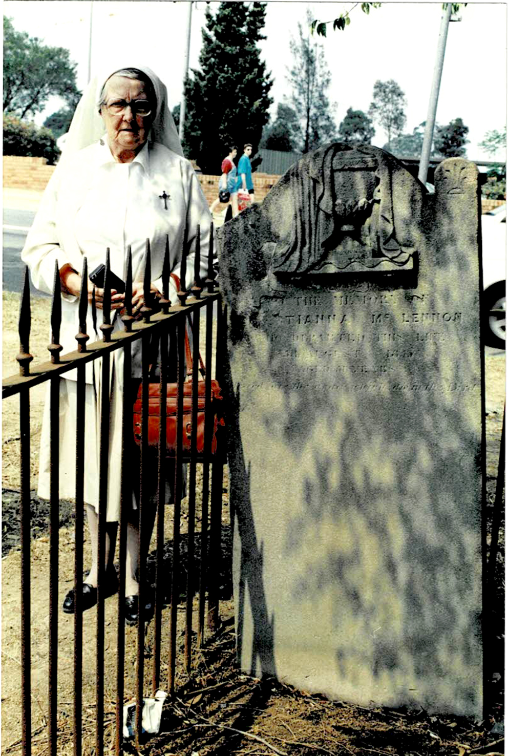 Photo of headstones/Christianna McLennan d1853 hdstn Campbelltown Pres cem_
